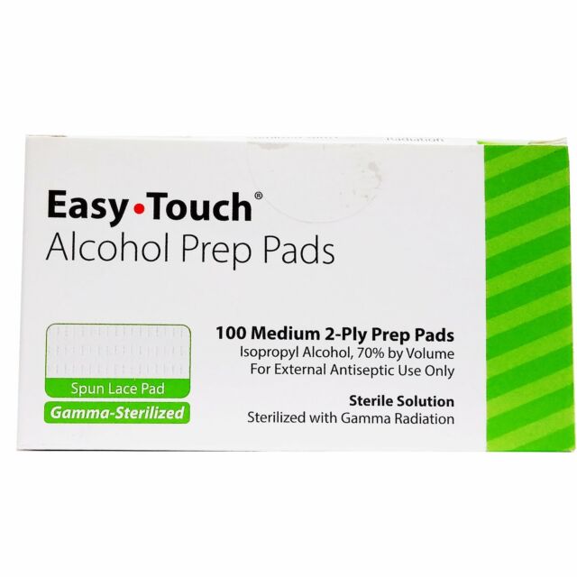 Easy Touch Alcohol Swabs Box of 100