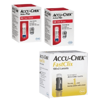 Accu-chek Aviva 100ct test strips & 102 multiclix lancets