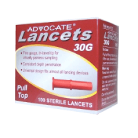 advocate pull-top lancets 100 count per box