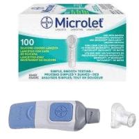 Bayer microlet lancing device & 100 lancets