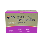 BD Ultra-Fine Pen Needles Mini 5mm 31G (90 Count)