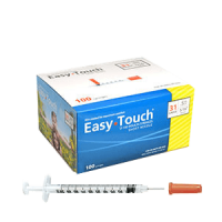 Easy touch 31g 1/2cc 100ct 8mm 5/16in syringes