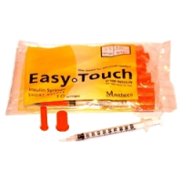 Easy-touch 31g 1cc 8mm 5/16in 10ct syringes