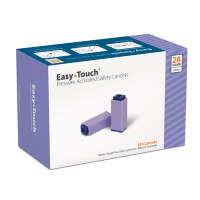 Easytouch pressure activated safety lancet 28g 100 per box