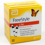 FreeStyle Lite Blood Glucose Test Strips 50 Ct. Retail