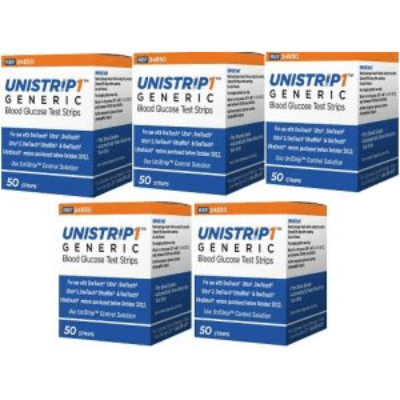 unistrip-250-ct-test-strips-for-use-with-onetouch-ultra-meters-combo-deal-5-boxes-of-50-ct-1