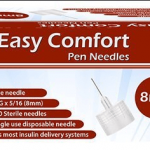 Easy Comfort 31G 5/16" (8mm) 100ct Pen Needles