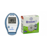 Bayer Breeze2 Glucose Meter plus 50ct strips