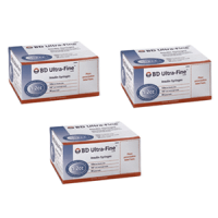3 boxes of 90ct BD Syringes Ultra-Fine 30g; 1/2cc; 12.7mm (1/2 in)