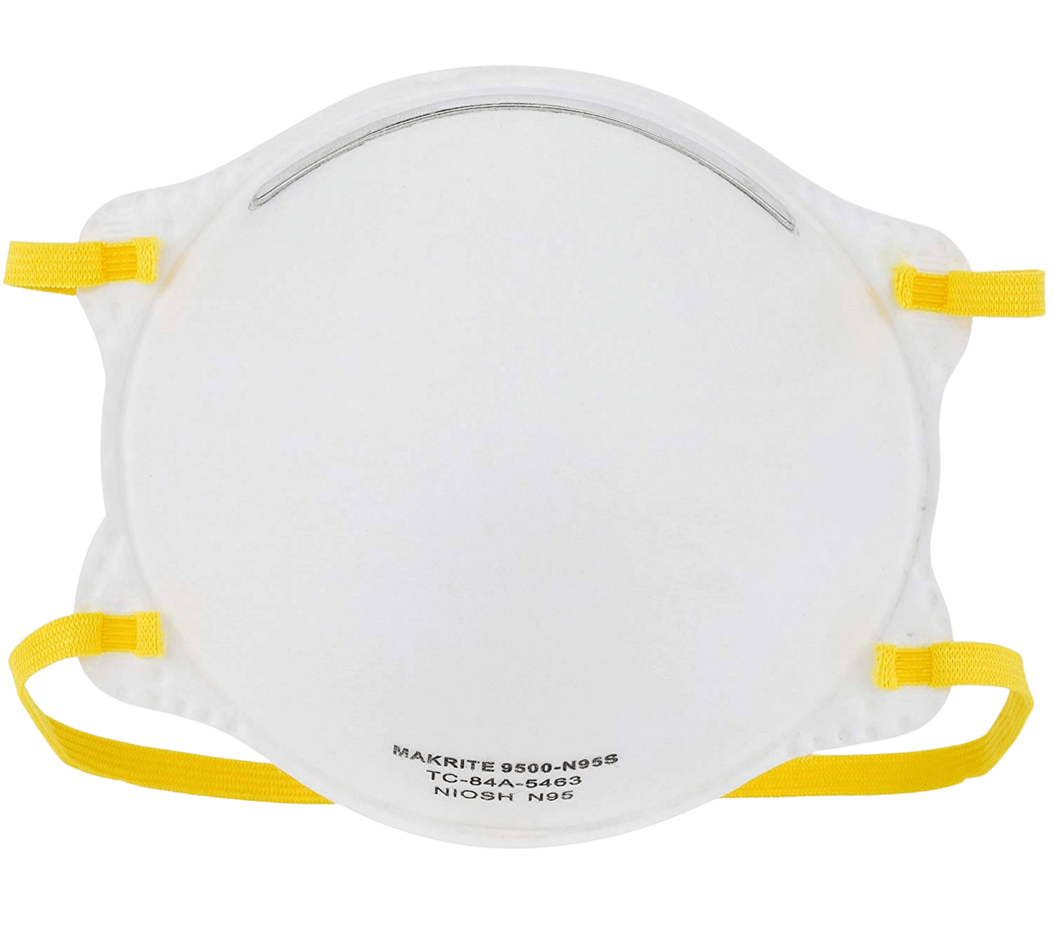 NIOSH Certified Makrite 9500-N95 Pre-Formed Cone Particulate Respirator Mask